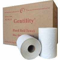 GENTILITY Perforated Hand Towel Roll 18cm x 80m - 16 rolls