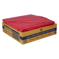 Bin liners red 240ltr