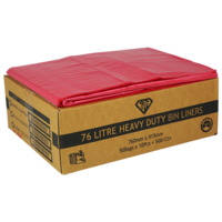 Bin liners red 76ltr