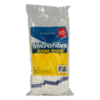 NAB Blue microfibre loop mop - short