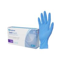 MEDICOM Blue Nitrile Powder Free Gloves - M