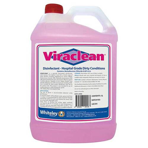 WHITELEY Viraclean Hospital Grade Disinfectant - 5L