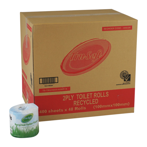 TRU-SOFT Toilet paper 400 - 48 rolls - Recycled