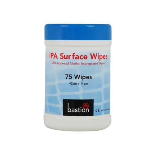 BASTION IPA Surface Wipes 70% Isoproply Alcohol Impregnated Wipes