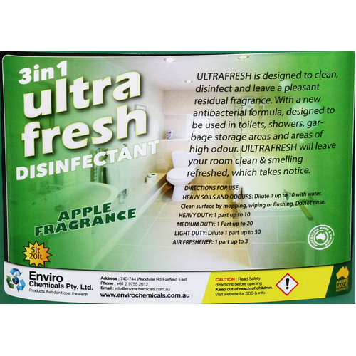 ENVIRO Ultra Fresh Disinfectant Apple - 20L