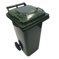 TRIDENT 240L Otto Style Wheelie Bin - Green