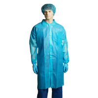 BASTION Polypropylene Labcoat - Blue | Large x100