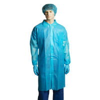 BASTION Polypropylene Labcoat - Blue | Large x1