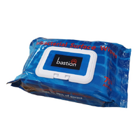 BASTION Antibacterial Surface Wipes - 80 sheets