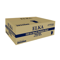 ELKA 240L Heavy Duty Bin Liners - Black 100/Box