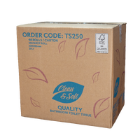 CLEAN&SOFT Premium 3-ply Toilet Paper - 48 Rolls - 250