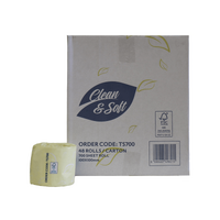 Clean & Soft Toilet Paper 700 Sheets 2ply x 48 Rolls
