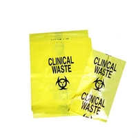 Clinical Waste Bags - Yellow, HDPE High Density. 1220 x 860 mm -50
