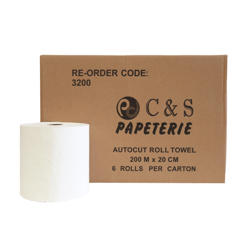 Papeterie Auto-Cut Towel Rolls 200m x 6