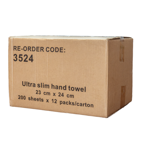 PAPETERIE Interleaved Hand Towels - 23cm x 24cm | 12 x 200 Sheet