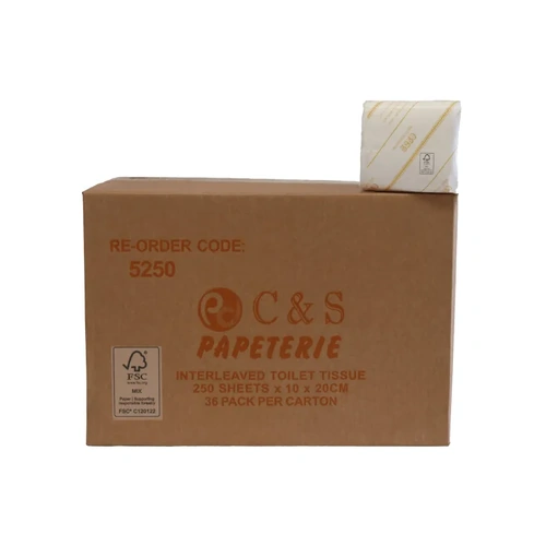 PAPETERIE Loose Leaf Toilet Tissue 250 Sheet x 36