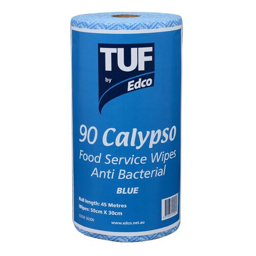 EDCO TUF Calypso Food Service Wipe Roll - Blue