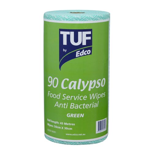 EDCO TUF Calypso Food Service Wipe Roll - Green