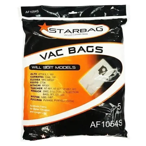 CLEANSTAR Carbatec Synthetic Vacuum Bags AF1054S - 5 pack