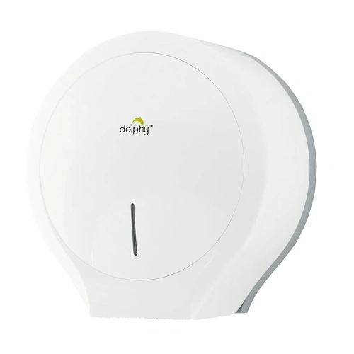 Dolphy Classic Jumbo Toilet Paper Roll Dispenser - White