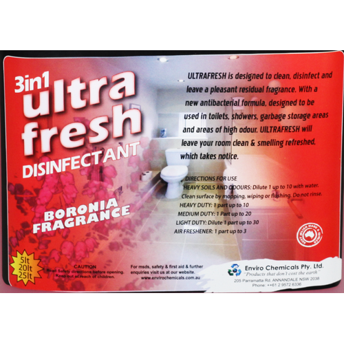 ENVIRO Ultra Fresh Disinfectant Boronia - 15L