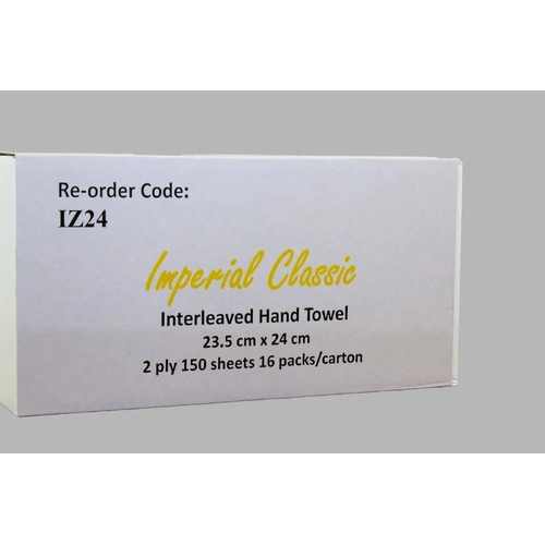 ULTRA SLIM Interleaved Hand Towels - 23cm x 24cm | 12 x 200 Sheet | 2400 Sheets