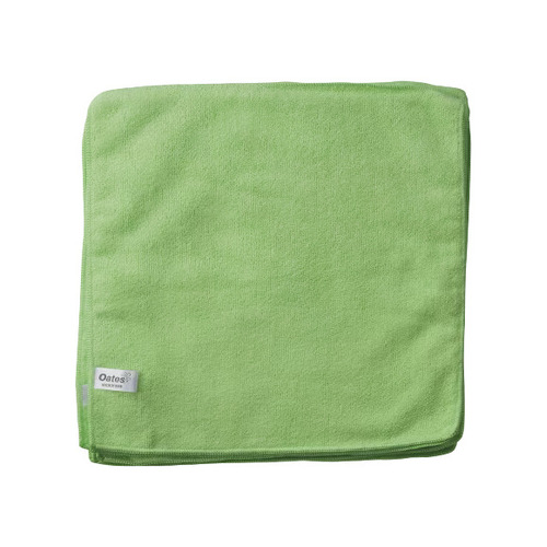 OATES Microfibre Cloths Value - Green - 10 pack