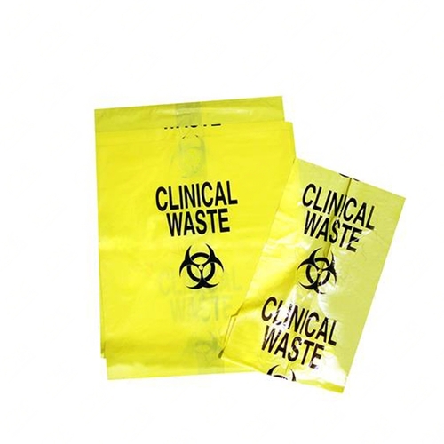 Clinical Waste Bags - Yellow, HDPE High Density. 1220 x 860 mm -50